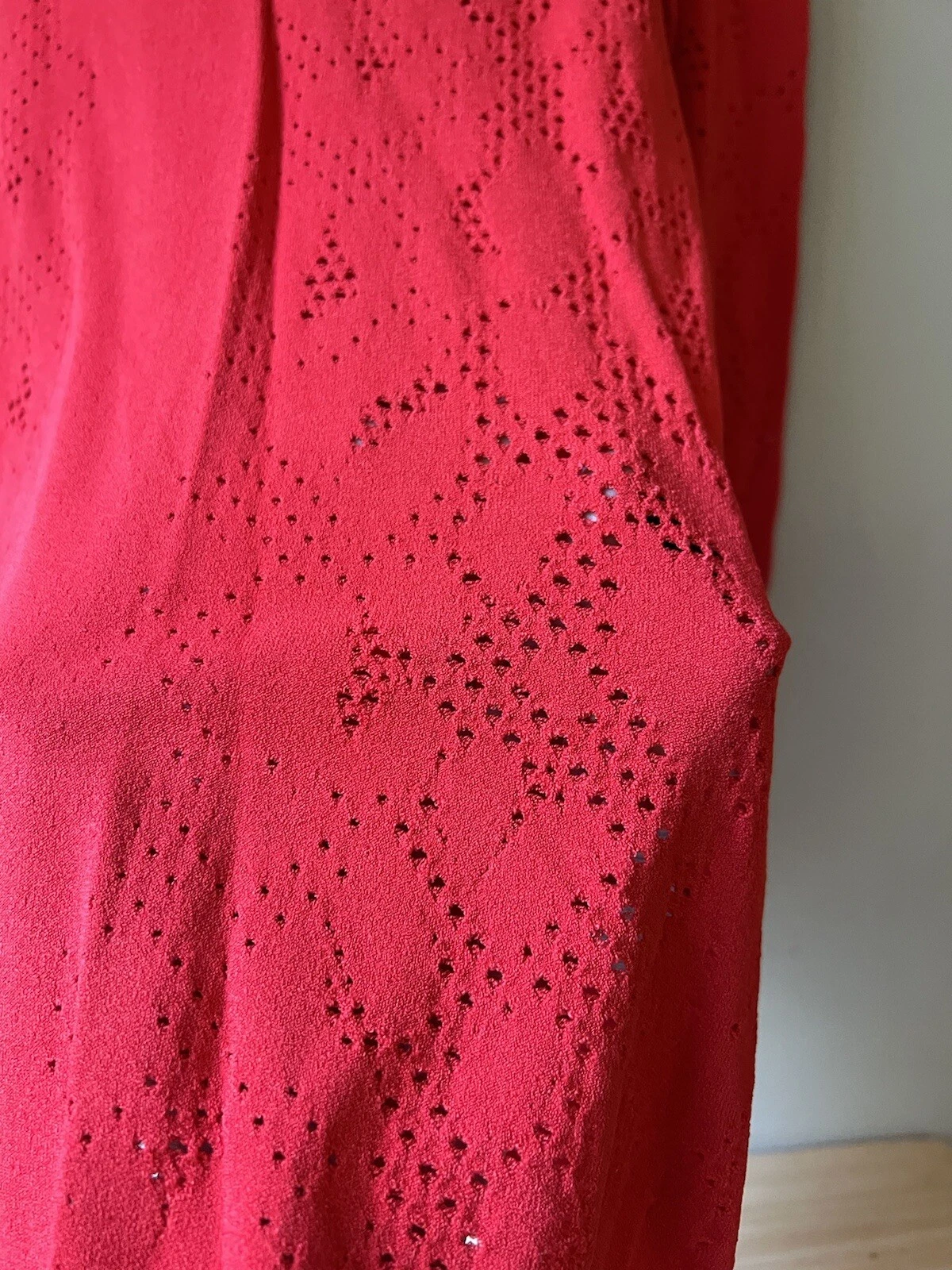 Felpe Donna Versace Lavorate a Maglia Donna Colore Rosso Taglia 42 (US 8) NUOVE SENZA ETICHETTE