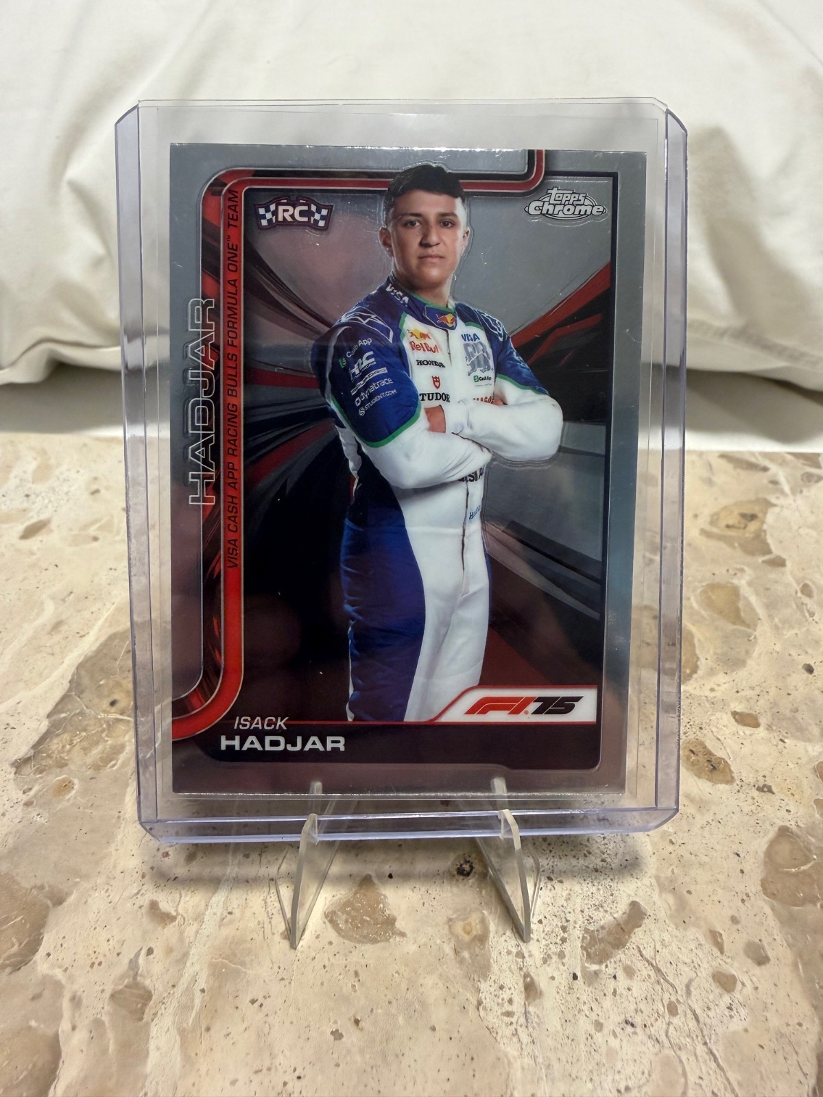 2025 Topps Chrome Formula 1 Isack Hadjar Portrait RC #12