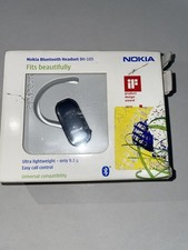 Nokia BH-105 Bluetooth Headset Earpiece  Charger New Open Box