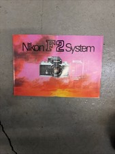 Vtg Nikon F2 System 35mm Camera User/Instruction Manual Booklet 