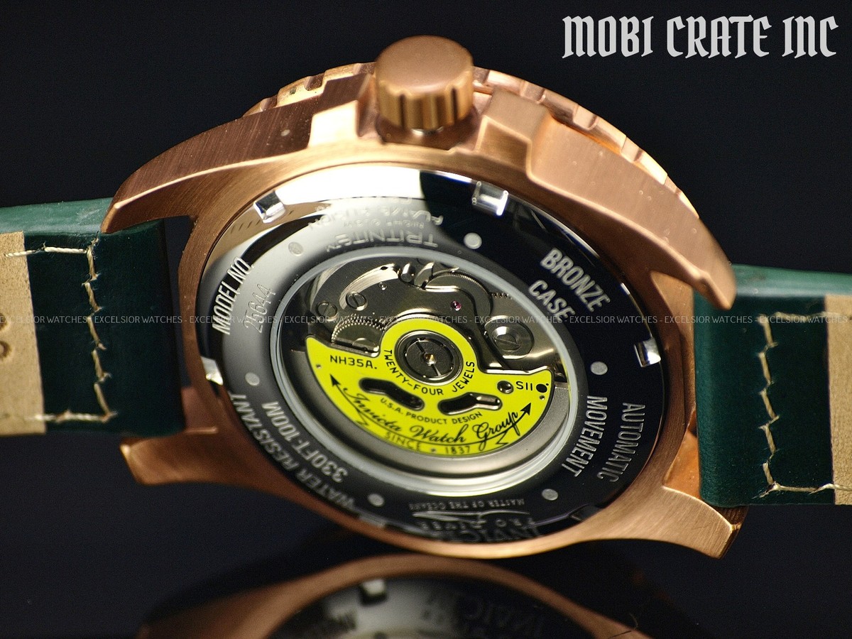 Rare Invicta 45mm Men's Bronze Case Pro Diver NH35A Automatic