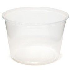 Fabri-Kal 16 oz Pro-Kal Deli Container, PK16S-C, Round Clear PP | 500/Case
