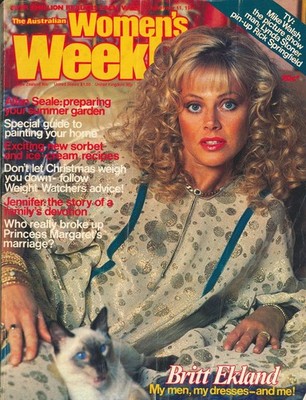 WOMAN'S WEEKLY MAG 11/11/1981 - Britt Ekland Rick Springfield Toyah Muppets