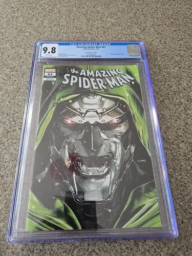 AMAZING SPIDER-MAN #61 - CGC 9.8! JOHN GIANG VIRGIN DOOM COVER!
