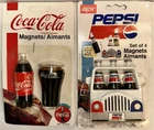 Vintage 1995 Coca-Cola Pepsi Arjon Magnets Lot Original Pkg 51444 51554
