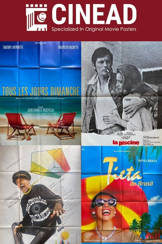 Les vacances, le soleil, la mer et des affiches de cinéma !