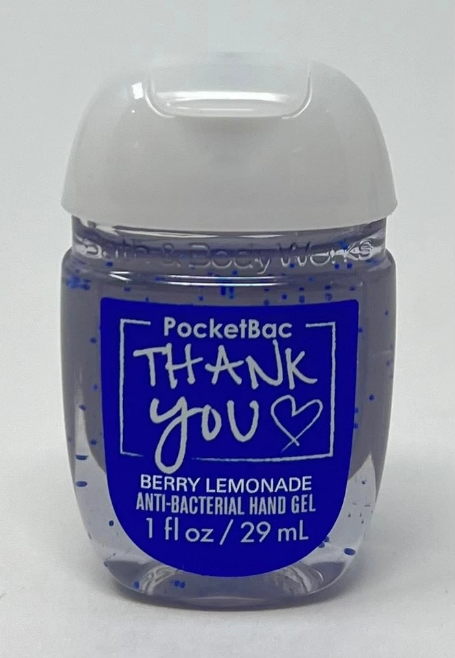 5 BATH & BODY WORKS THANK YOU BERRY LEMONADE POCKETBAC ANTI BACTERIAL HAND GEL - Image 2 of 4