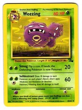 Weezing 45/62 Uncommon Fossil Pokemon Unlimited Lightly Played on eBay