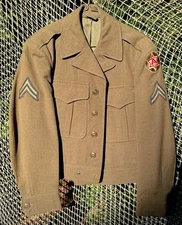 Superb Original US Sixth Army Corporal OD Green Ike Jacket