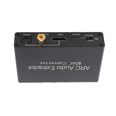 HD Output ARC Sound Extractor 192KHz Optical SPDIF 3.5mm Headphone Port Dig NLQZ
