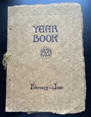 June 1920 Reading High School Girls Yearbook, Fourth & Court in Reading, Pa.