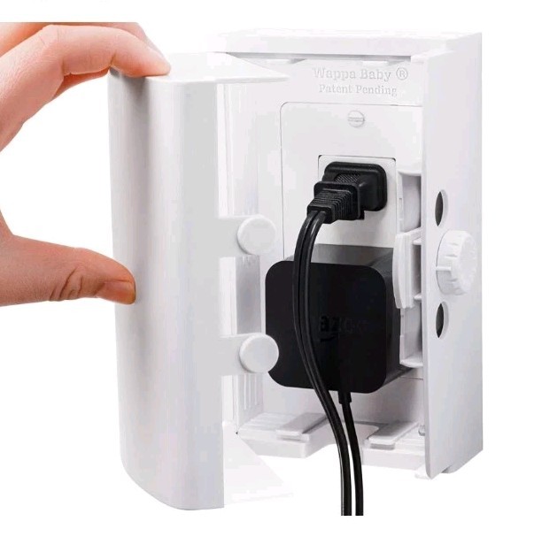 Wappa Baby Double Lock Safety Outlet Cover With Two Switch Plate Covers