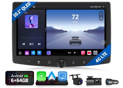 Eonon UX6SK2 Plus 10.1''Android 6+64 2DIN Car Radio CarPlay GPS Head Unit+CAM+DVR