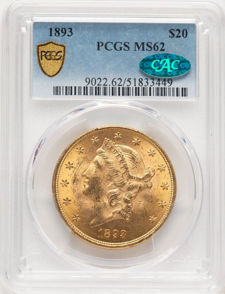 PCGS 1893 年双鹰20 美元金币(Pre - 1933) | eBay