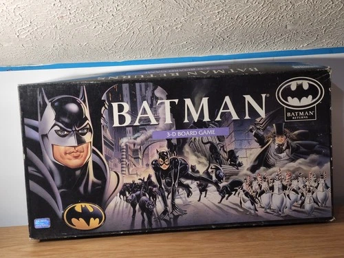 VINTAGE Batman Returns 3D Board Game COMPLETE Parker Brothers 1992 DC Comics