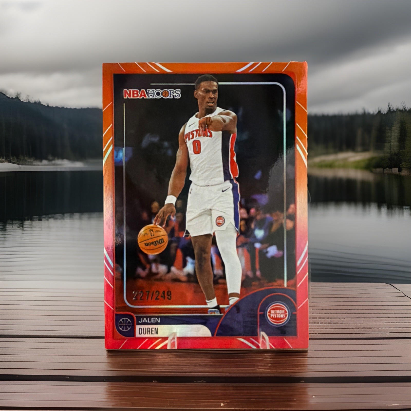 2025-26 NBA Hoops Jalen Duren Rainbow Red & Orange out of / 249 