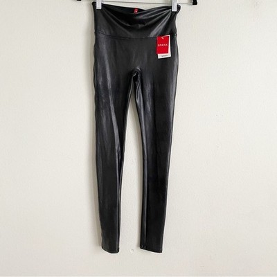 New Spanx Faux Leather Leggings Size S/P Black