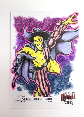 2022 Fleer Ultra Marvel Midnight Sons MadCap Sketch By Keith Farnum 1/1