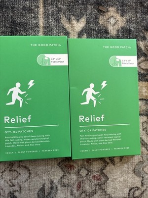 (2) The Good Patch - Pain Relief Patches 4 Pack Vegan, Plant Powered, No Paraben