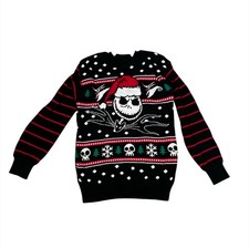Disney The Nightmare Before Christmas Sweater Kids Size M 7/9 Jack Skellington