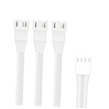 2 Pack 10.6inch 4Pin PWM Fan Extension Splitter Cable 1 27CM 2Pack 1 to 3 Ways