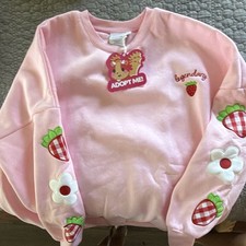 Adopt Me Pink Women s S Crew Neck Pullover Sw...