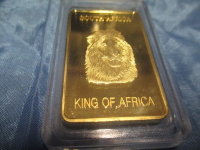 South Africa , Reise - Andenken , Barren , King of Africa , Löwe / Springbock