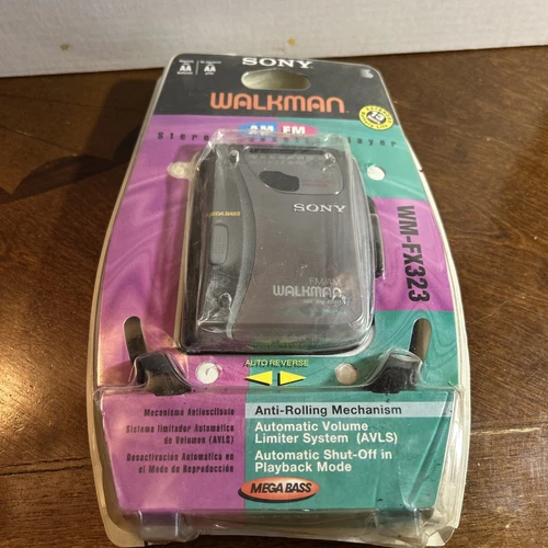 Vintage Sony Radio Cassette Walkman WM-FX323 New Factory Sealed Package (Wear)