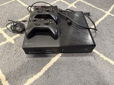 Microsoft Xbox One Black HDMI Video Game Home Console With Power Adapter