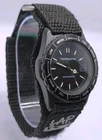 Vtg 1990s Timex Tidemaster Black Case 34mm Quartz Divers Style Gents Wrist Watch