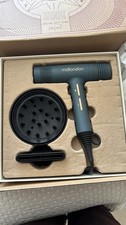 mdlondon BLOW Hair Dryer with Diffuser & Concentrator Nozzle, Casal Blue