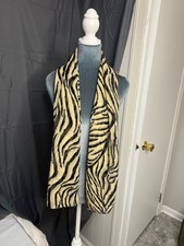 Vintage Glentex Scarf Black Tan Pattern Unique Find 