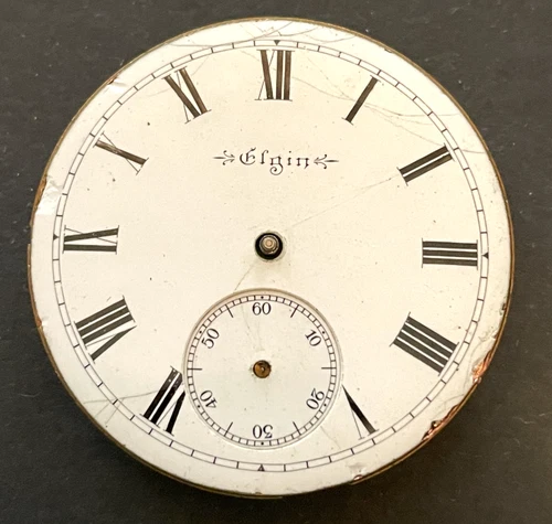 Antique 1904 Elgin Grade 212 Pocket Watch Movement Parts/Repair 16s 7j USA