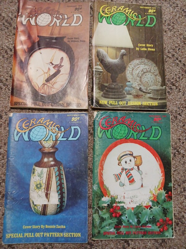 Ceramic World Magazines Feb 1979, Sept 1978, Sept 1979, Nov 1979 Lot of 4