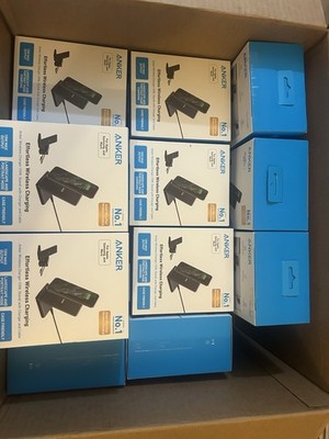 Anker Qi Wireless Charging Stand Black for Apple Samsung w/Cable & Charger