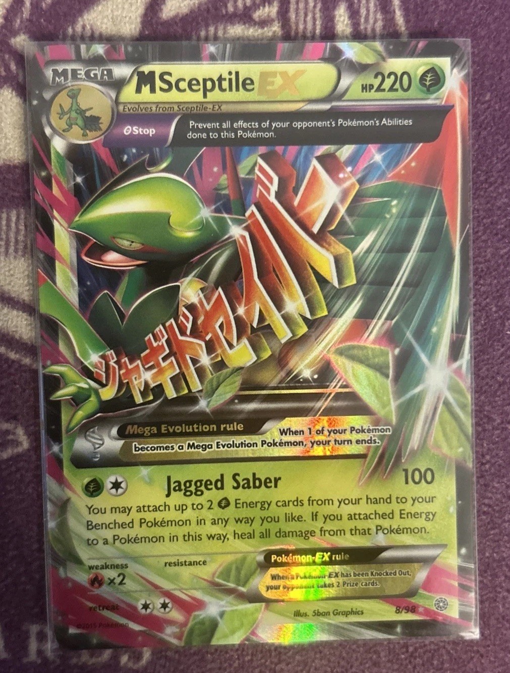 Pokémon M Sceptile EX 8/98 XY Ancient Origins Ultra Rare Holo Mega 220 HP
