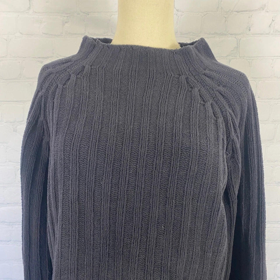 Suéter Grande Vintage Y2K DKNY Jeans Cuello Simulado Acanalado Suave Peso Pesado Foto 4 de 4