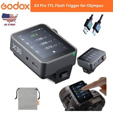 Godox X3 Pro O Touchscreen Flash Trigger for Olympus 2.4G Wireless LCD Screen