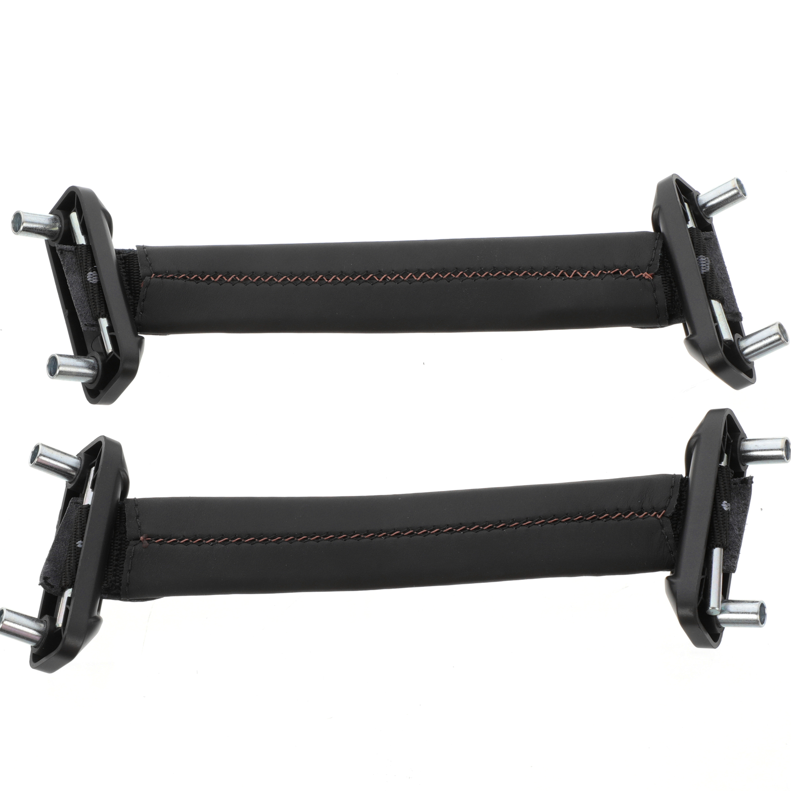 GENUINE MASERATI Interior Black & Tan Leather Door Pull Handles LH&RH 673015355