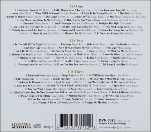 LOVE SONGS * 75 Greatest Hits of the 60's * New 3-CD Boxset * All Original Hits - Picture 2 of 2
