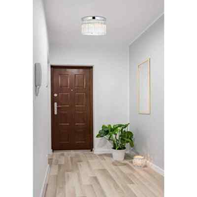 Flush Mount Chandelier Ceiling Light Fixture Chrome High Quality Dining Room 16''