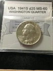 1941 S   USA, ¢25 Cent, Washington Head Quarter Dollar