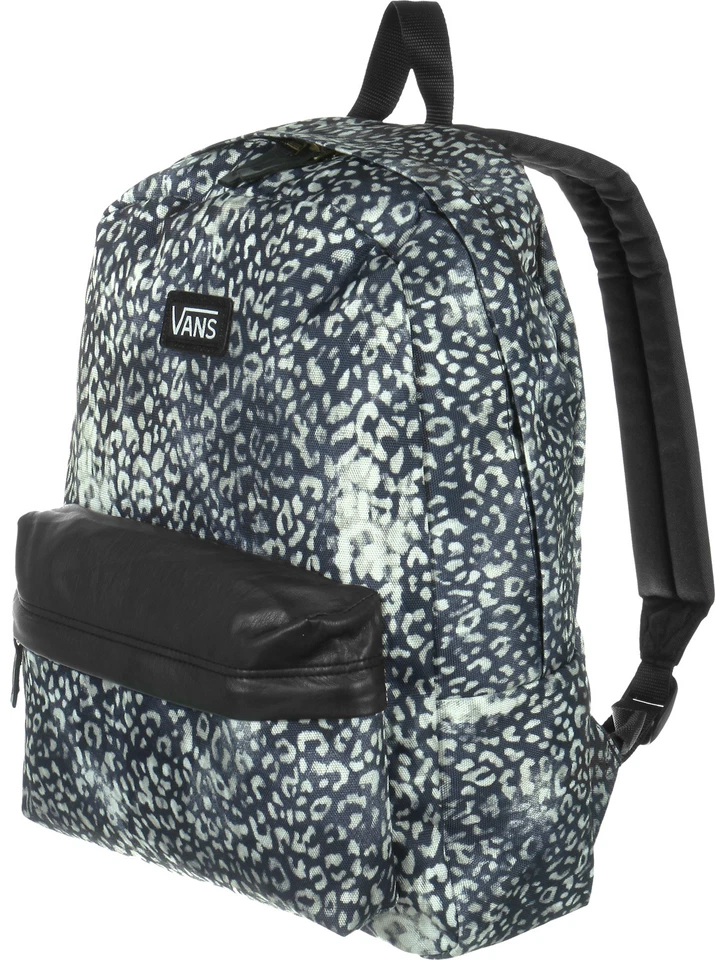 Nueva Mochila Bolso Libro Vans Deana Estampado Leopardo Lavado Foto 3 de 4