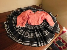 Mid Century Full Circle Toddler Dress Handmade