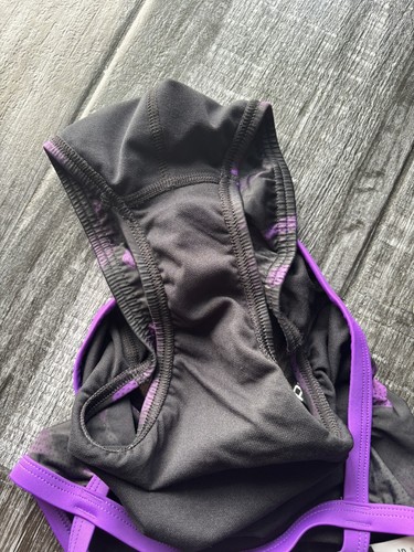 Girls SPEEDO PowerFlex Eco Purple Black Natural Wonder 24 $69.50 One Piece Suit - Picture 5 of 9