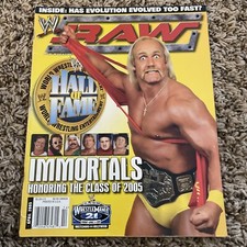 WWE WWF RAW Magazine May 2005 Issue Champion Dave Batista Defeats Triple H at...