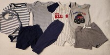 Lot of 8 Baby Boys 6-9 mo Kids Clothes