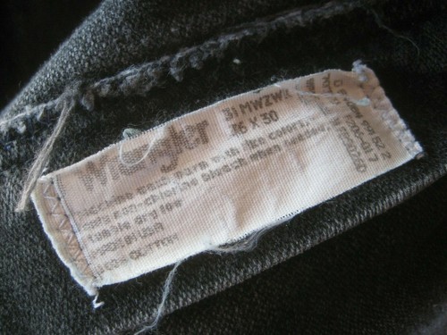 1970s - 80s Vtg WRANGLER Men's Faded Black Denim Jeans Measured 34.5 x 30 USA - Picture 6 of 7