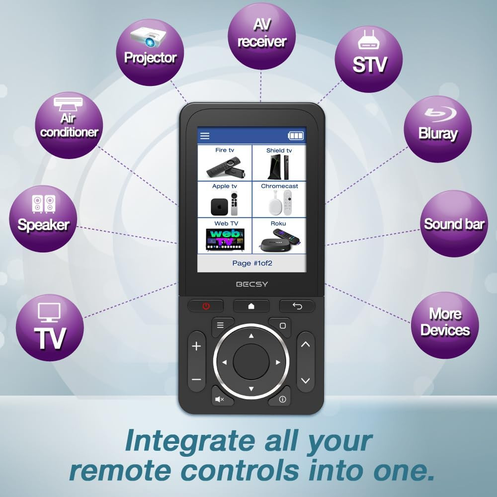 All-in-One Universal Remote Control for TVs, DVD Players & More