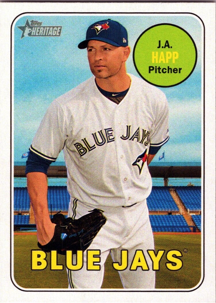 2018 Topps Heritage #398 J.A. Happ Toronto Blue Jays | eBay
